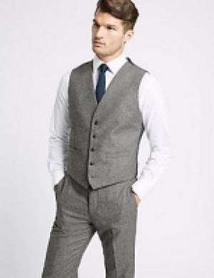 Textured Tailored Fit Waistcoat 67.00 €