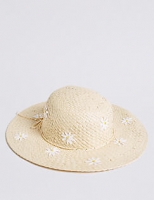 Marks and Spencer  Kids Daisy Floppy Summer Hat (6-14 Years)