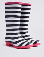 Marks and Spencer  Kids Striped Wellies (13 Small - 6 Large)