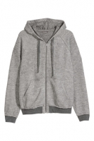 HM   Textured-knit hooded jacket