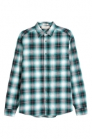 HM   Slub-weave shirt Regular fit