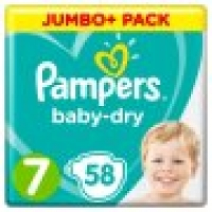 Pampers Baby Dry Size 7 Jumbo+ Pack 5 13.00 €