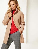 Marks and Spencer  Wool Rich Funnel Neck Coat
