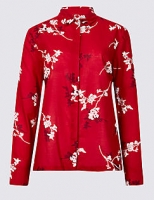 Marks and Spencer  Pure Cotton Floral Print Long Sleeve Shirt