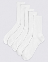 Marks and Spencer  5 Pack Freshfeet Cotton Rich Trainer Liner Socks