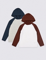 Marks and Spencer  2 Pack Hooded T-Shirts (3-16 Years)