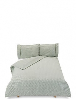 Marks and Spencer  Pure Cotton Geometric Print Bedding Set