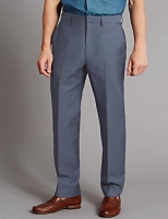 Marks and Spencer  Blue Tailored Fit Wool Trousers