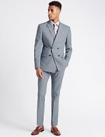 Marks and Spencer  Blue Modern Slim Fit Double Breasted Jacket