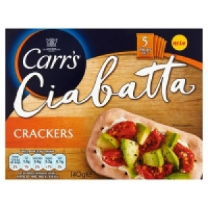 Carrs Ciabatta Crackers Original 140g
