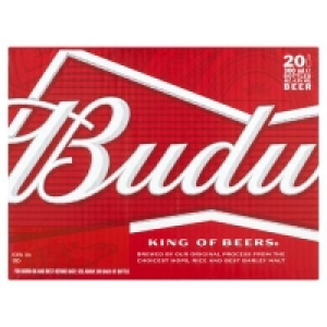 BUDWEISER BOTTLE PACK 20 X 300ML 17.00 €