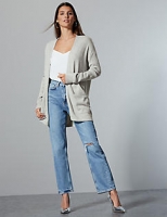 Marks and Spencer  Pure Cashmere Textured Longline Cardigan