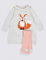 Marks and Spencer  Cotton Rich Fox Knit Dress