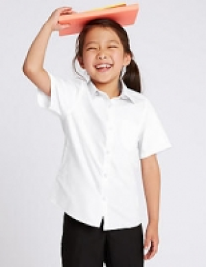 2 Pack Girls Slim Fit Non Iron Blouses 15.00 €