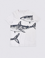 Marks and Spencer  Easy Dressing Shark T-Shirt (3-16 Years)