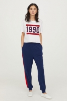 HM   Pull-on side-striped trousers