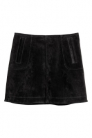HM   Short suede skirt
