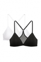 HM   2-pack padded non-wired bras