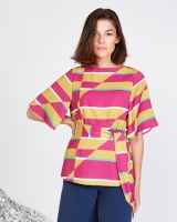 Dunnes Stores  Lennon Courtney at Dunnes Stores Printed Batwing Top