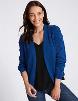Marks and Spencer  Cotton Blend Textured Cardigan