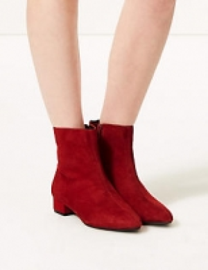 Suede Block Heel Ankle Boots 77.00 €