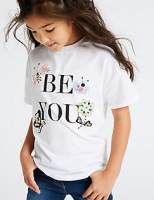Marks and Spencer  Pure Cotton Be You Top (3-16 Years)