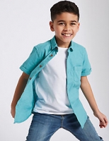 Marks and Spencer  Linen Rich Shirt (3-16 Years)