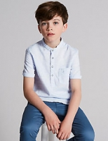 Marks and Spencer  Popover Cotton Blend Shirt (3-16 Years)
