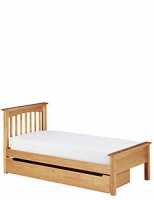 Marks and Spencer  Hastings Light Natural Storage Bed Stead