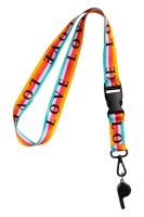 HM   Key lanyard with a whistle