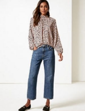 Printed Funnel Neck Long Sleeve Blouse 40.00 €