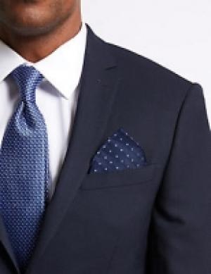 Marks and Spencer  Pure Silk Textured Tie & Pocket Square Set