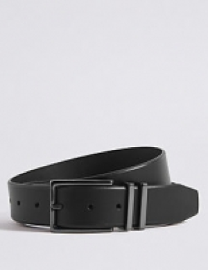 Marks and Spencer  Leather Double Metal Keeper Smart Belt