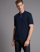 Marks and Spencer  Pure Cotton Contrast Collar Polo Shirt