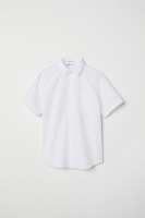 HM   Short-sleeved easy-iron shirt