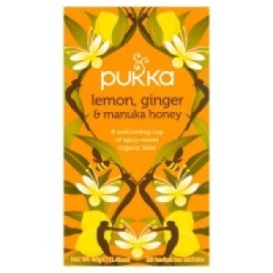 Pukka Organic Lemon Ginger & Manuka Honey Tea 40g