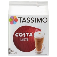 Centra  Tassimo Costa Latte Pods 8 Pack 239g
