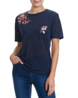 Dunnes Stores  Embroidery T-Shirt
