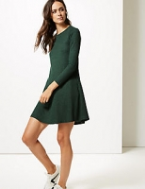 Textured Long Sleeve Swing Dress 20.00 €