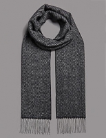 Marks and Spencer  Pure Cashmere Herringbone Scarf