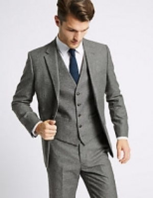 Textured Tailored Fit 3 Piece Suit 267.00 €