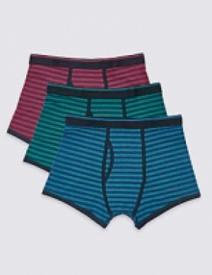 3 Pack Cotton Rich Striped Cool & Fresh Trunks 24.00 €