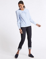 Marks and Spencer  Turn-up Mid Rise Relaxed Slim Jeans