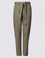 Marks and Spencer  Pure Cotton Straight Leg Peg Trousers