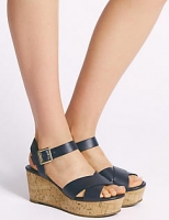 Marks and Spencer  Wedge Heel Crossover Sandals