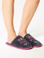Marks and Spencer  Embroidered Mule Slippers