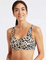 Marks and Spencer  Animal Print Non-Wired Scoop Neck Bikini Top