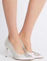 Marks and Spencer  Stiletto Heel Jewel Pointed Toe Court Shoes