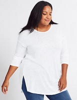 Marks and Spencer  CURVE Longline 3/4 Sleeve Top