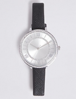 Marks and Spencer  Double Sparkle Round Face Strap Watch
